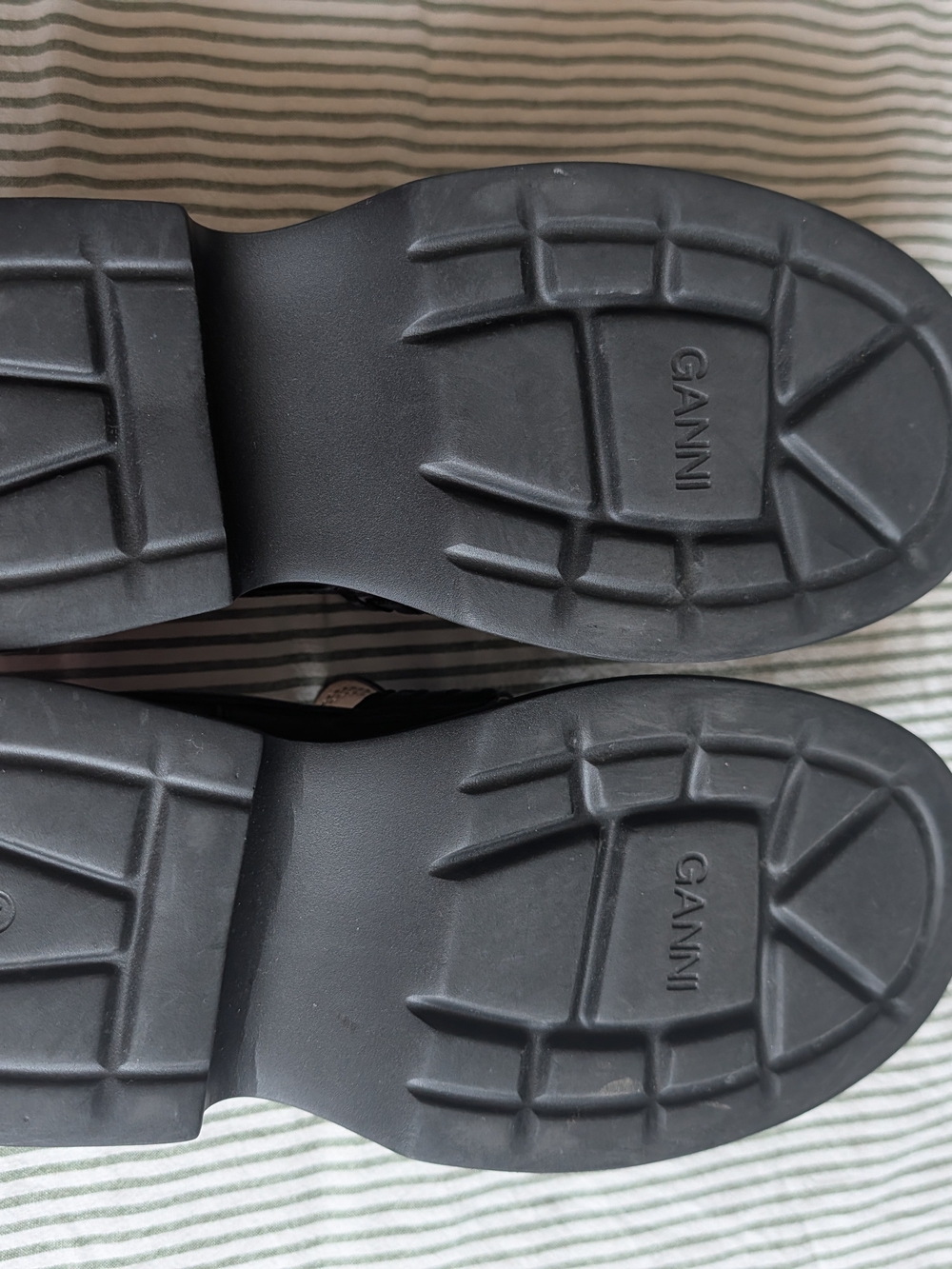 Ganni Chocolate Brown Leather Penny Loafers - Picture 5 of 9